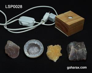 چراغ دکوری سنگ های کوارتز عقیق کلسیت