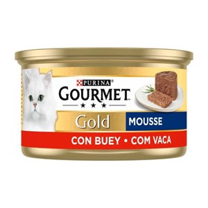 کنسرو گربه گورمت مدل پته گوشت مرغ وزن 85 گرم بسته 24 عددی