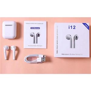هدفون بی‌سیم مدل i12 - TWS