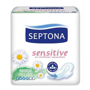 نوار بهداشتی سپتونا قطر نازک مدل Normal Sensitive Septona Normal Sensitive Sanitary Pad
