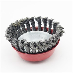 فرچه سیمی کاسه ای  مدل بافته کد YP-BAFTEH-125MM