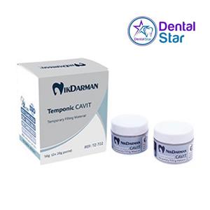 خمیر پانسمان موقت نیک درمان مدل Temponic Cavit وزن 28 گرم بسته 2 عددی