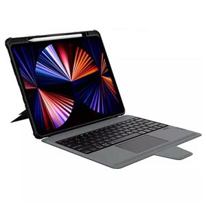کیف کلاسوری کیبورد دار  تبلت اپل iPad Air 13 2024 - iPad Pro 12.9 2022 - 2021 - 2020 نیلکین مدل Bumper Combo Keyboard