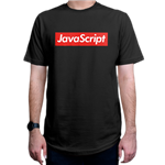 تیشرت برنامه نویسی طرح جاوا اسکریپت java script قرمز red