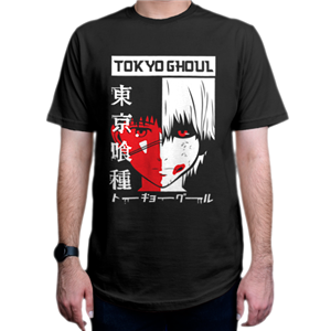 تیشرت انیمه طرح  Tokyo Ghoul  توکیو غول شخصیت  Ken Kaneki  کن کانکی  TG5