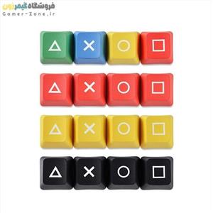 کیکپ طرح Playstation Symbols کیبورد مکانیکال PBT Sony Playstation Symbols Keycaps for Mechanical Keyboards