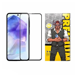 گلس گوشی سامسونگ Galaxy A55 اوجی مدل شیشه ای فول چسب 9H
