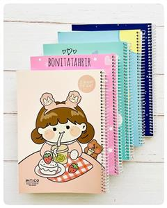 دفتر 100برگ خط دار سیمی پیتیکو کد d563