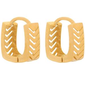 گوشواره طلا 18 عیار زنانه طلای مستجابی مدل اَرو جلوا کد 663 -