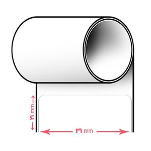 لیبل برچسب کاغذی طلایی سه ردیف 6000 عددی Paper Label 21×31