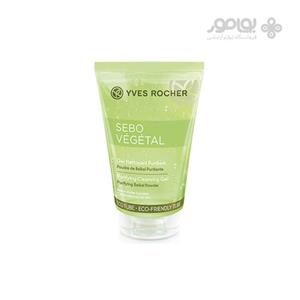 ژل پاک کننده ایو روشه مدل Sebo Vegetal حجم 125 میلی لیتر Yves Rocher Sebo Vegetal Purifying Cleansing Gel 125ml