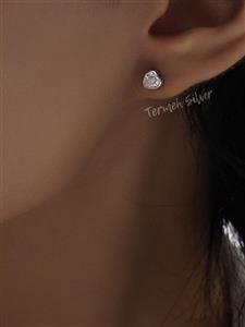 گوشواره نقره قلب کوچک GT 1045