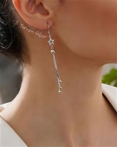 گوشواره نقره آویز ستاره GT 1047
