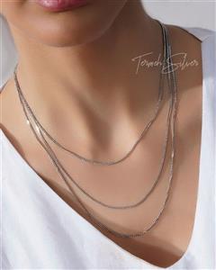زنجیر نقره کارتیه ظریف ZT 1009 