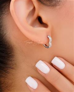 گوشواره نقره کلیپسی قلب GT 1029