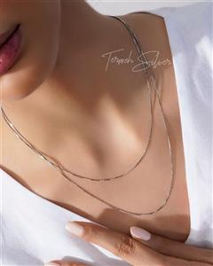 زنجیر نقره ونیزی ظریف ZT 1001 