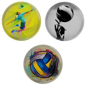 پیکسل مدل S3-1 طرح توپ و تور ورزش والیبال مجموعه 3 عددی