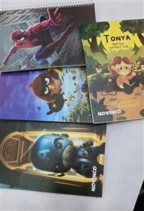 دفتر 50 برگ جلد طلقی( نوین کو) نقاشی سیمی کودکان