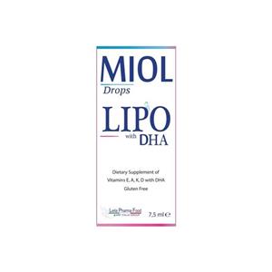 میول قطره ویتامین لیپو با دی اچ ای --Miol LIPO With DHA Drops 