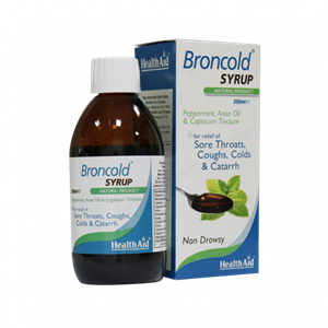 شربت برون کلد 200 میلی لیتر هلث اید Health Aid Broncold 