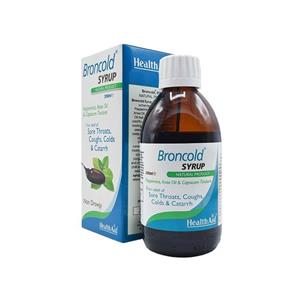 شربت برون کلد 200 میلی لیتر هلث اید Health Aid Broncold 