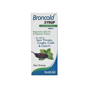 شربت برون کلد 200 میلی لیتر هلث اید Health Aid Broncold 