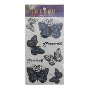 تتو موقت طرح گل و پروانه کد 59 -