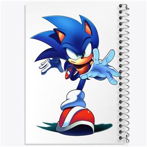 دفتر مشق 100 برگ خندالو طرح سونیک (Sonic) کد 37037