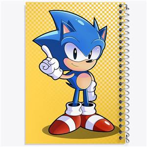 دفتر مشق 100 برگ خندالو طرح سونیک (Sonic) کد 37023