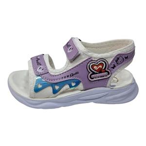 صندل دخترانه مدل رکابدار قلبی کد 7502