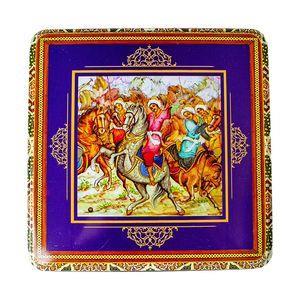 مسقطی ترکیبی جعبه فلزی صفویه حلوا مسقطی لاری ترنج - 800 گرم