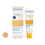 کرم ضد آفتاب رنگی بایودرما SPF 50 مدل فوتودرم ‌مناسب پوست‌های حساس و خشک حجم 40 میلی‌لیتر