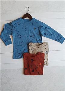 تیشرت سه رنگ اسکلتی برند Next