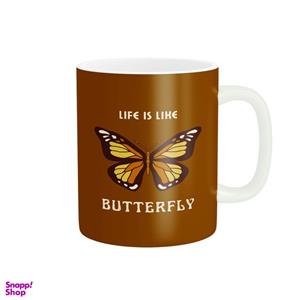 ماگ طرح LIFI IS LIKE BUTTERFLY کد M82