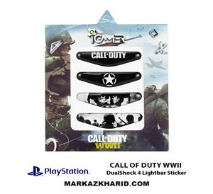 برچسب لایت بار Playstation DualShock 4 call of duty wwii LightBar Sticker