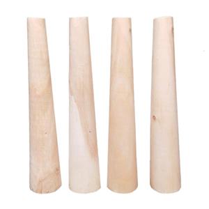 پایه میز عسلی مدل چوبی مخروطی کد D1-R25 بسته 4 عددی