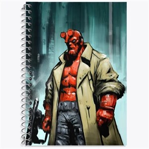 دفتر مشق 100 برگ خندالو طرح Hellboy کد F224