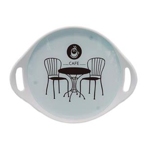 سینی مدل دو دسته کف شیشه ای