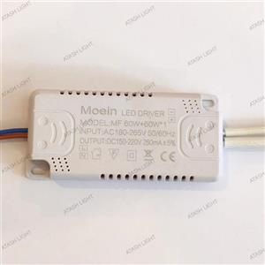 درایور ریسه نواری ۶۰ ۶۰ وات دو خروجی مناسب لاین نوری