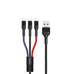 کابل شارژ پرووان USB به Type-C ,microUSB, لایتنینگ مدل PCC280 (1 متری / 2.4A)