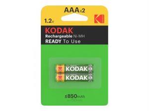 باتری نیم قلمی قابل شارژ کداک مدل Kodak Rechargeable 850mAh Ni-MH پک 2 عددی