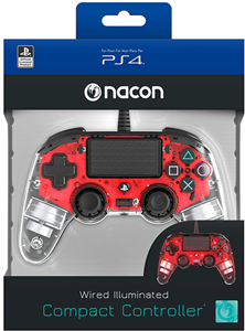 دسته بازی PlayStation Nacon Compact Controller Wired ILLuminated Red