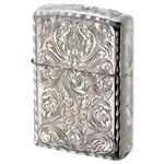 فندک زیپو کاستوم ادیشن نقره ایی کد Zippo Armor Arabesque Platinum plating