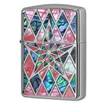 فندک زیپو کاستوم ادیشن نقره ایی کد Zippo Armor Shell Star SV-2