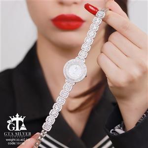 ساعت زنانه نقره آتوسا کد 547