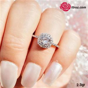 انگشتر نقره زنانه مدیا کد 554 