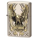 فندک زیپو کاستوم ادیشن نقره ای کد Zippo Harley Davidson Big Eagle HDP-73