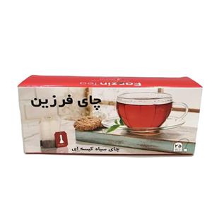 چای کیسه ای کلاسیک فرزین بسته 25 عددی