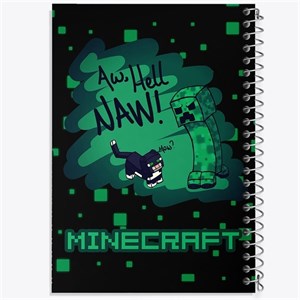 دفتر مشق 100 برگ خندالو طرح ماینکرافت (Minecraft) کد F1696