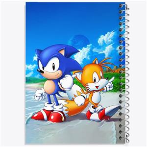 دفتر مشق 100 برگ خندالو طرح سونیک (Sonic) کد 37046